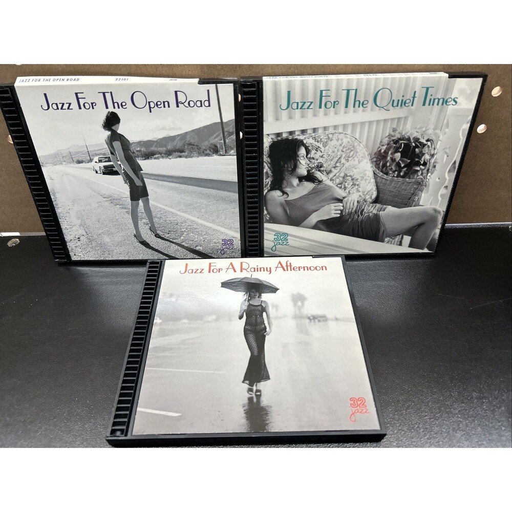 3 jazz CD's - Jazz For the Quiet Times, ... Open Road ... A Rainy Afternoon, exc